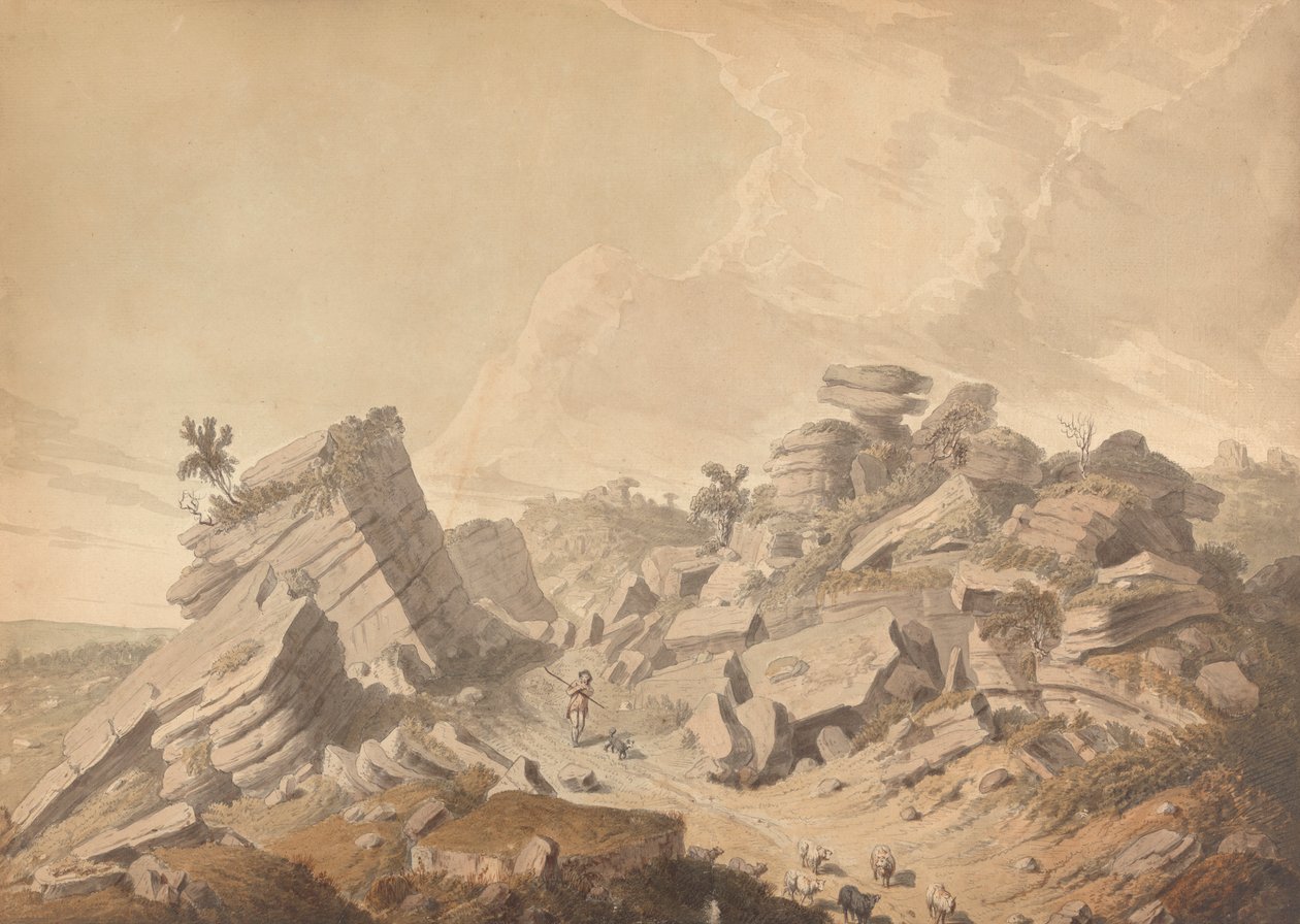 Brimham Crags alkotó: Thomas Daniell