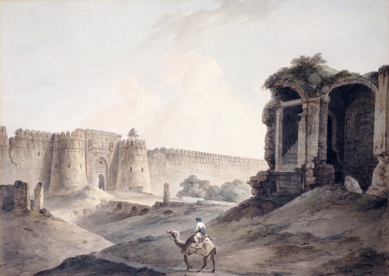 Purana Quila, Delhi, alkotó: Thomas Daniell