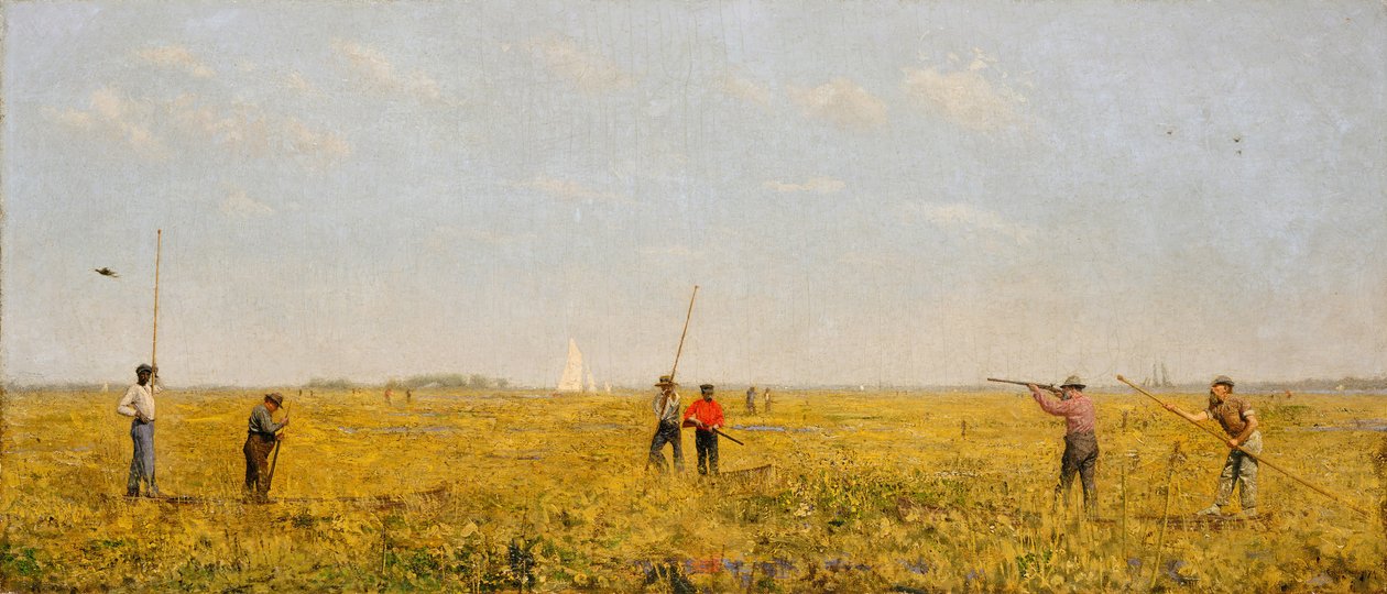 Nyomások a vasútért, 1874. alkotó: Thomas Eakins