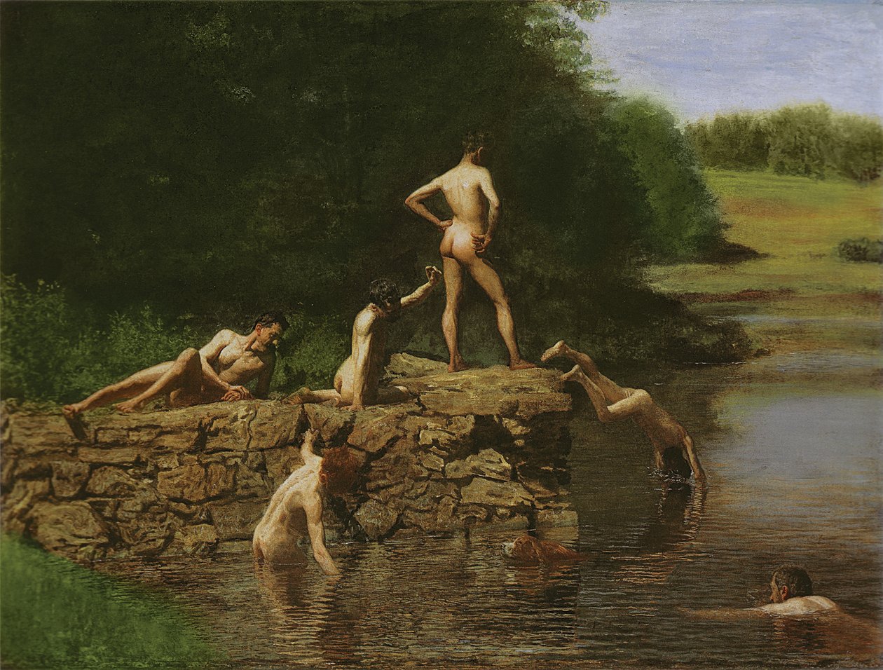 Úszólyuk, 1885 alkotó: Thomas Eakins