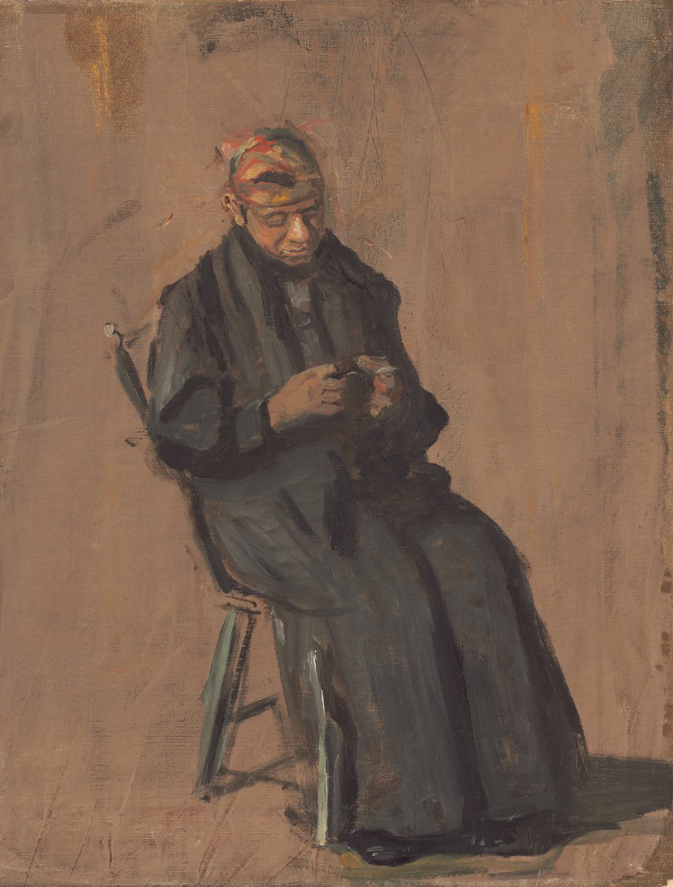 A kísérő c. 1908. alkotó: Thomas Eakins