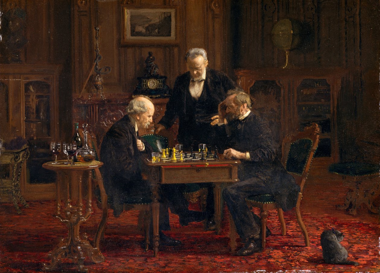 A sakkozók, 1876 alkotó: Thomas Eakins