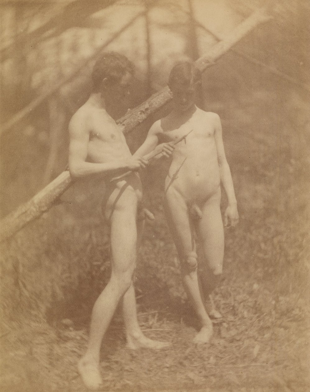 [Két férfi akt] alkotó: Thomas Eakins