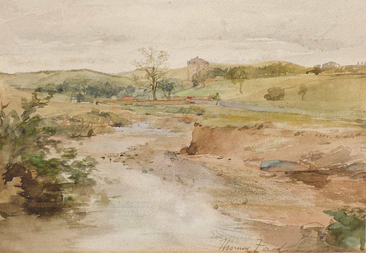 A régi kastély alkotó: Thomas Faed