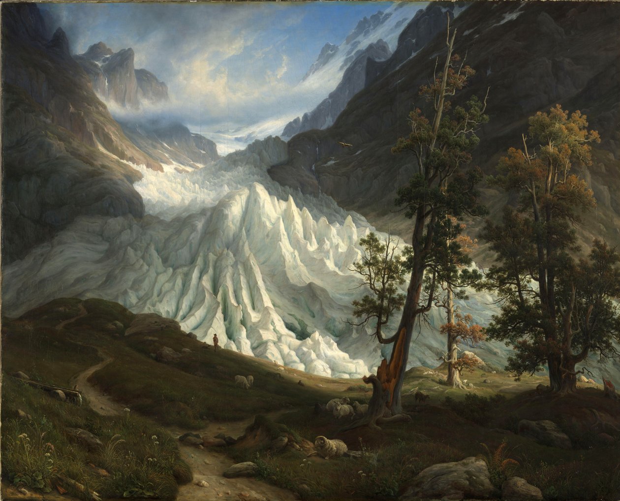 Norvég: Grindelwald gleccser Grindelwald gleccser alkotó: Thomas Fearnley
