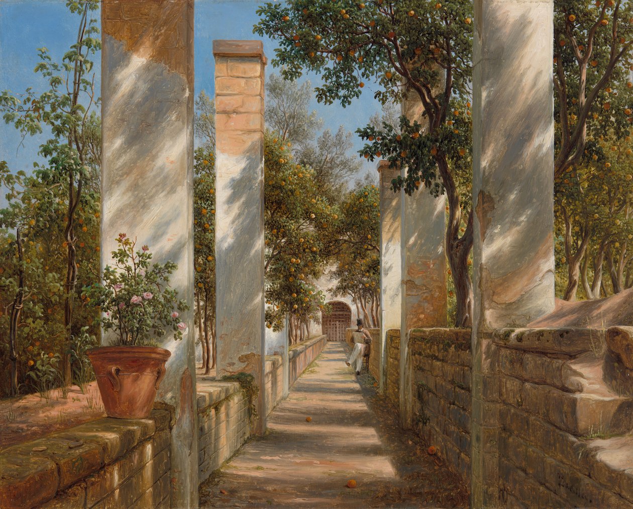 Pergola narancsokkal, c. 1834. alkotó: Thomas Fearnley
