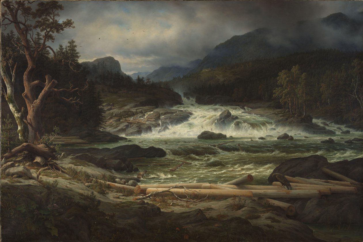 A Labro-vízesés Kongsbergben alkotó: Thomas Fearnley