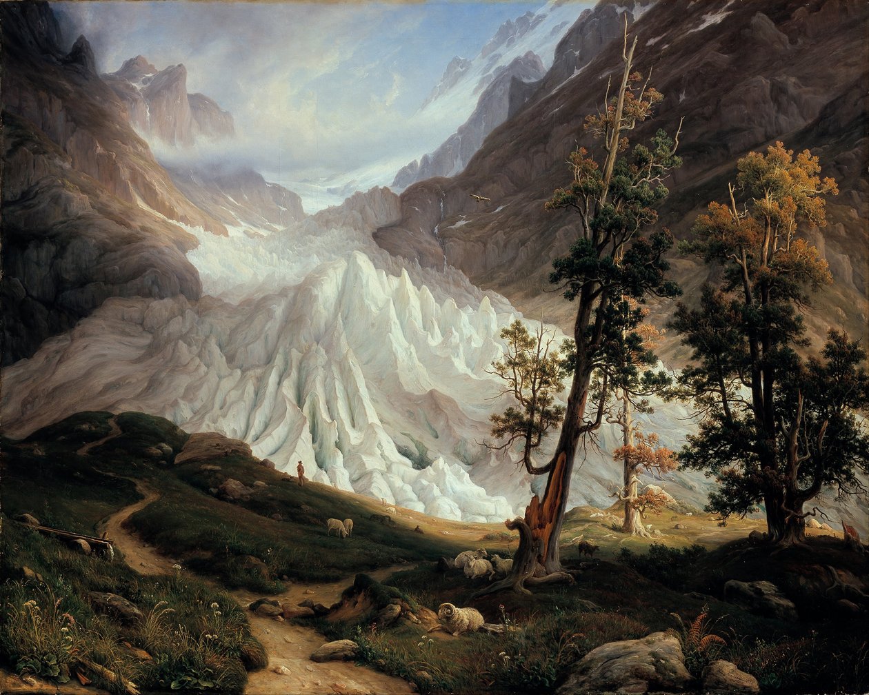 Az alsó Grindelwald-gleccser alkotó: Thomas Fearnley