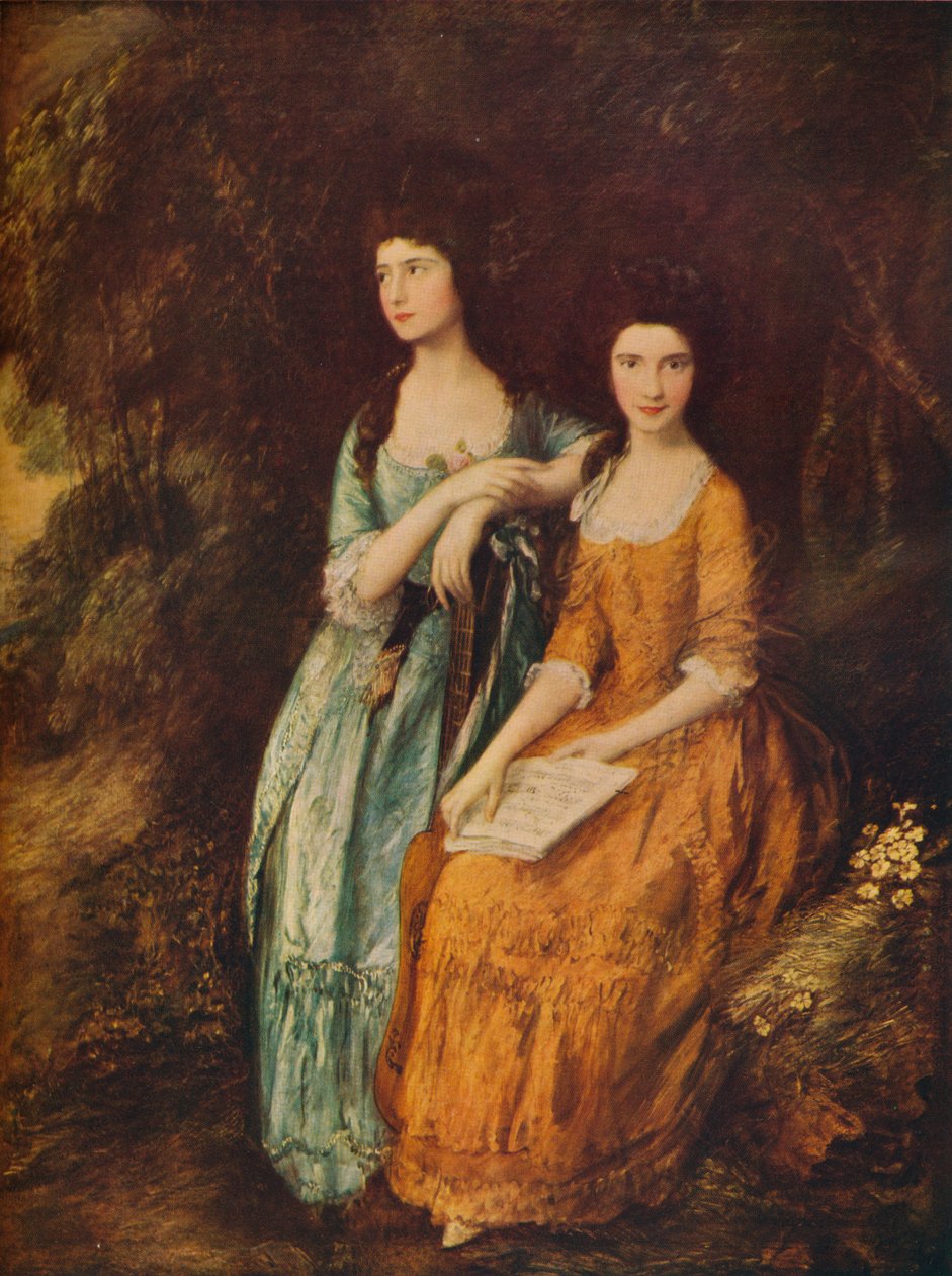 Elizabeth és Mary Linley, 1772 alkotó: Thomas Gainsborough