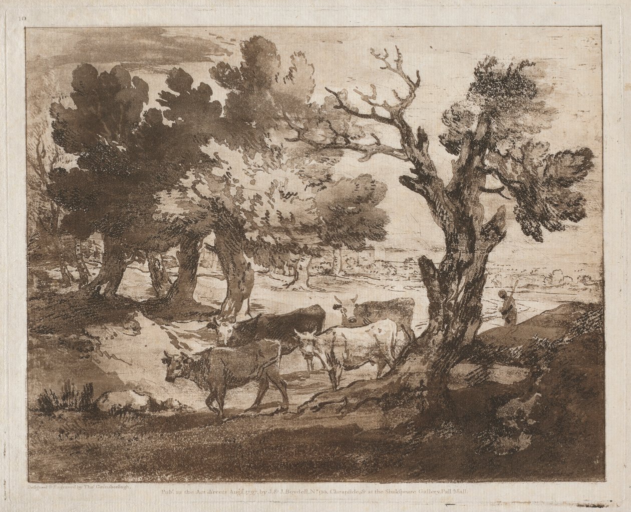 Erdős táj pásztorral és tehenekkel alkotó: Thomas Gainsborough