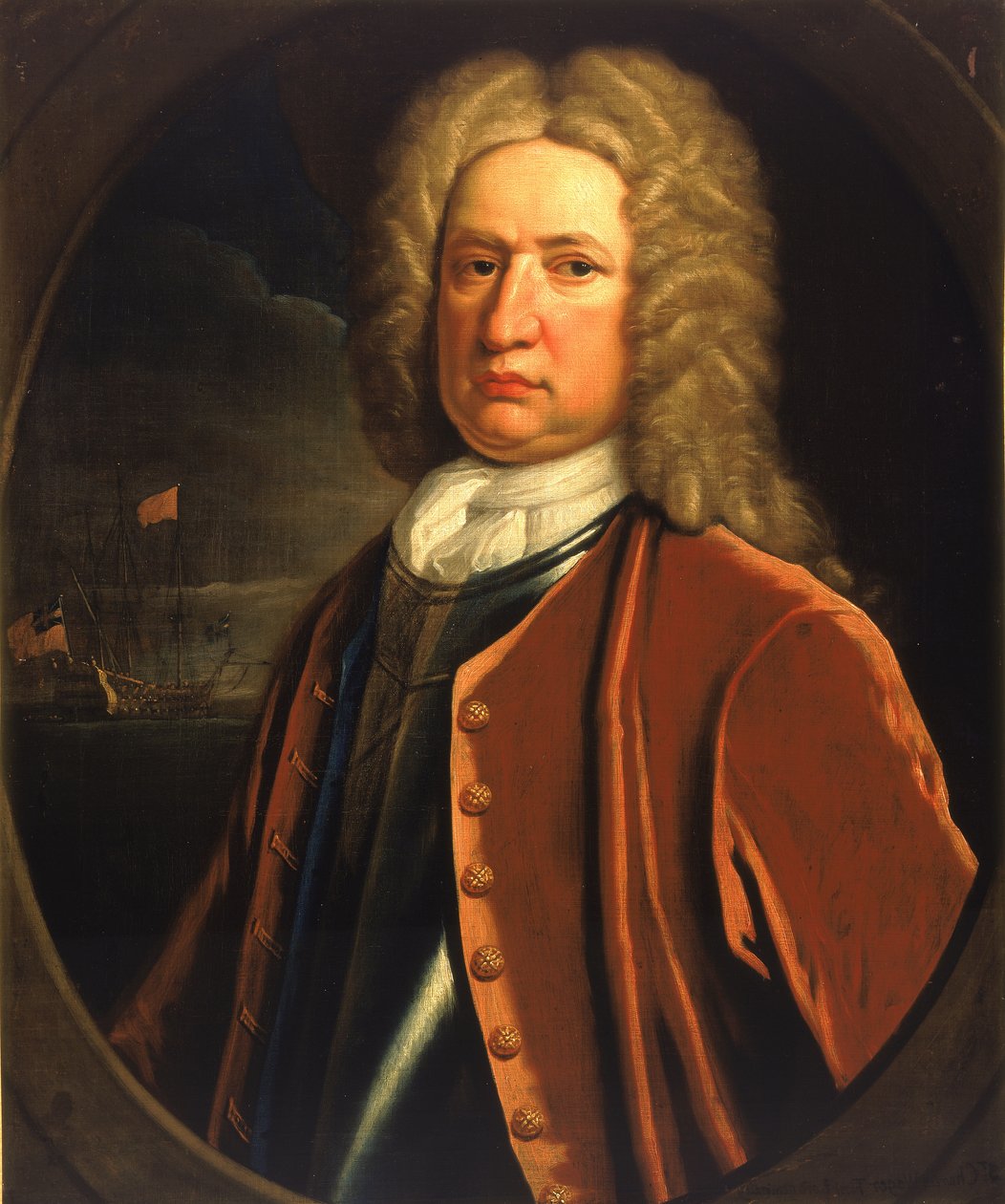 Sir Charles Wager admirális (1666-1743) alkotó: Thomas Gibson
