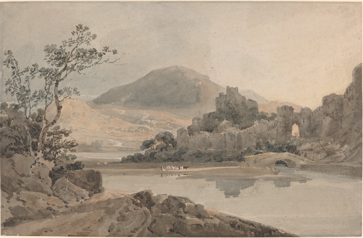 Conwy kastély, Észak-Wales alkotó: Thomas Girtin