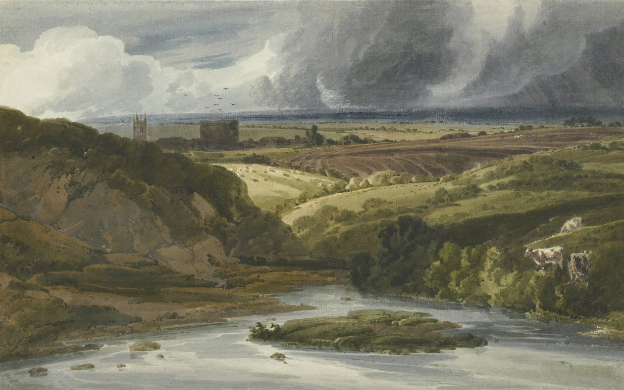 Lydford kastély, 1800 alkotó: Thomas Girtin