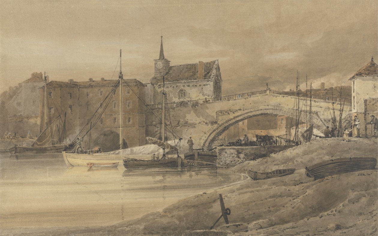 Ouse híd, York alkotó: Thomas Girtin