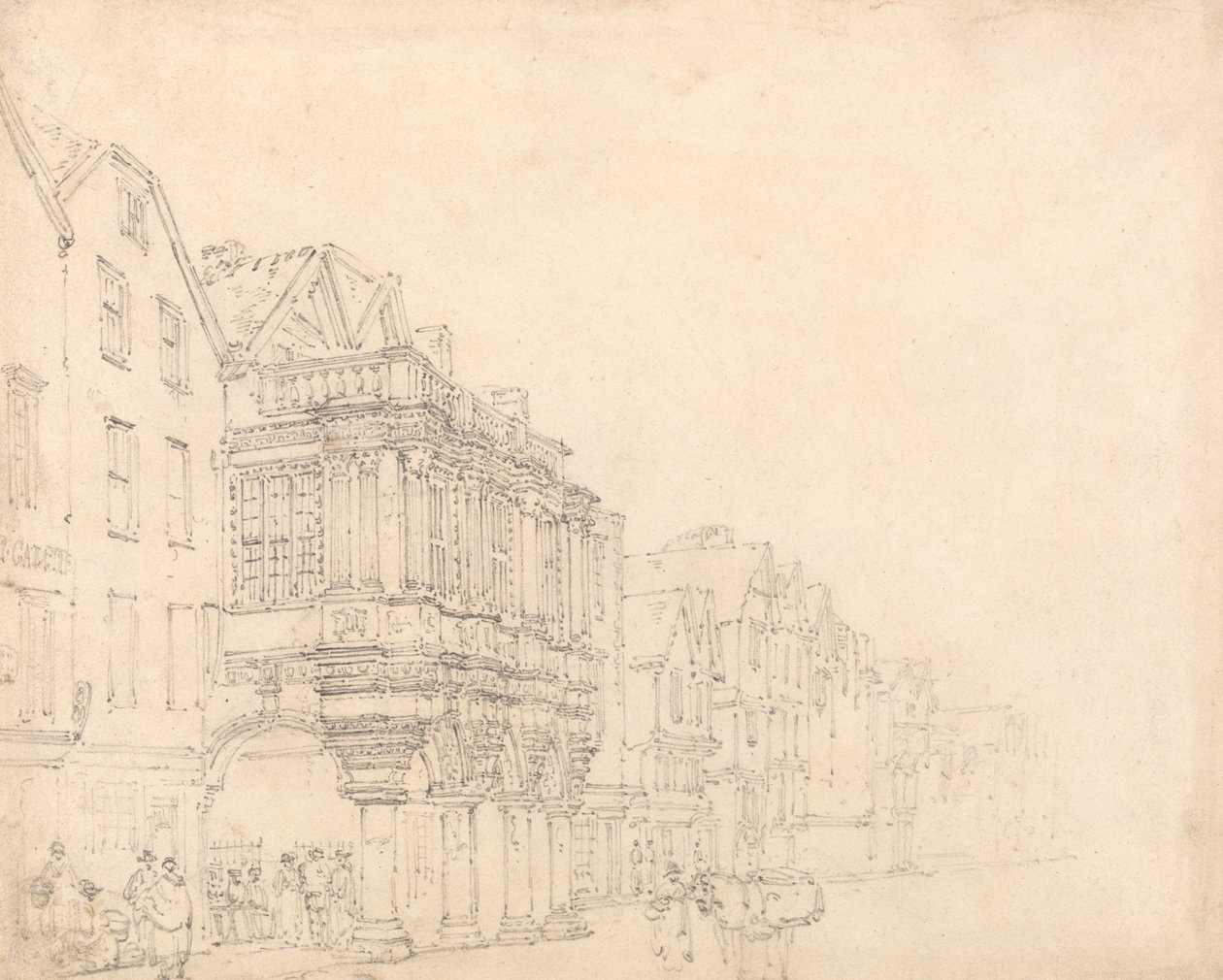 A Guildhall, Exeter alkotó: Thomas Girtin