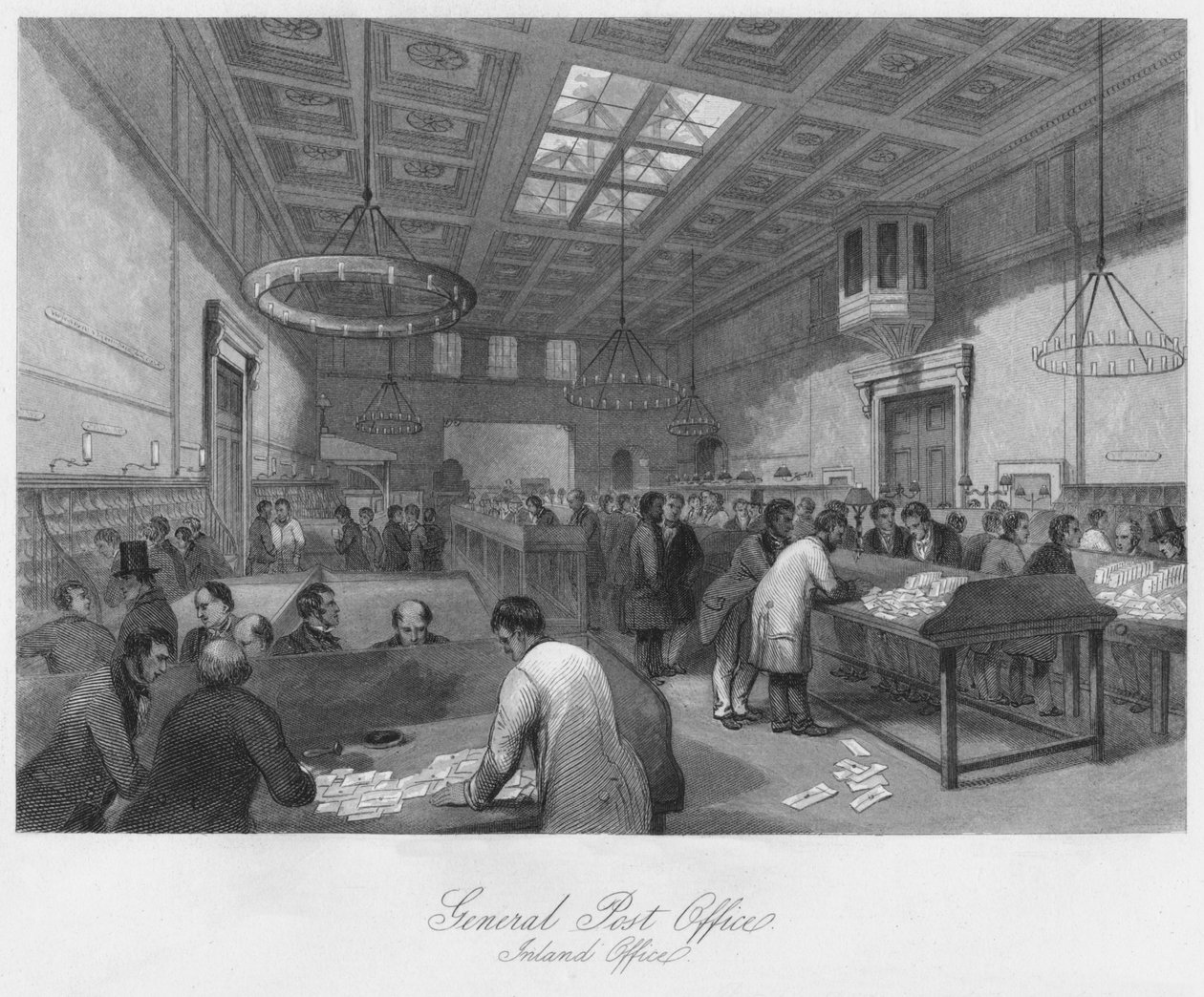 Általános Postahivatal. Belügyi Hivatal, c1841 alkotó: Thomas H. Ellis