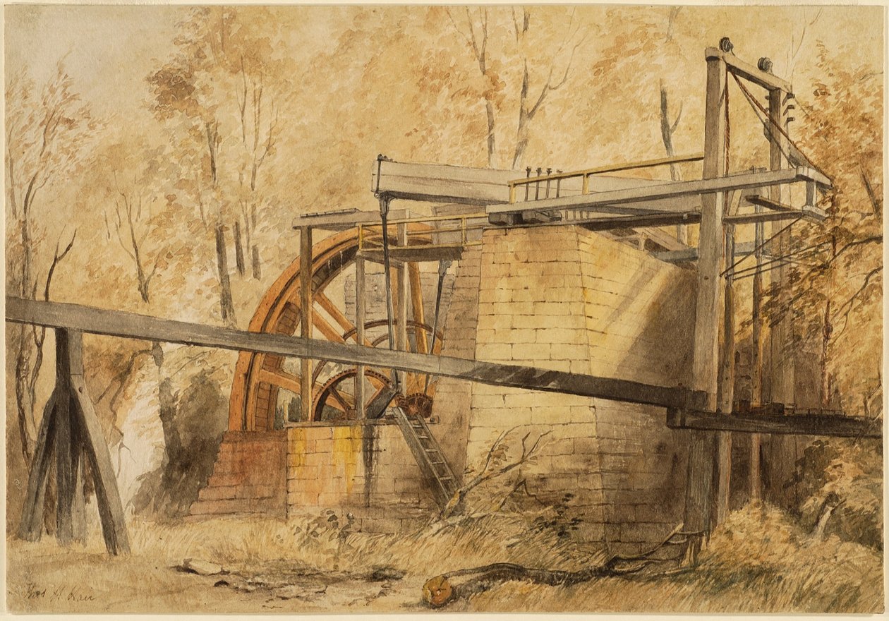 The Water Wheel, Beamish Colliery alkotó: Thomas H. Hair