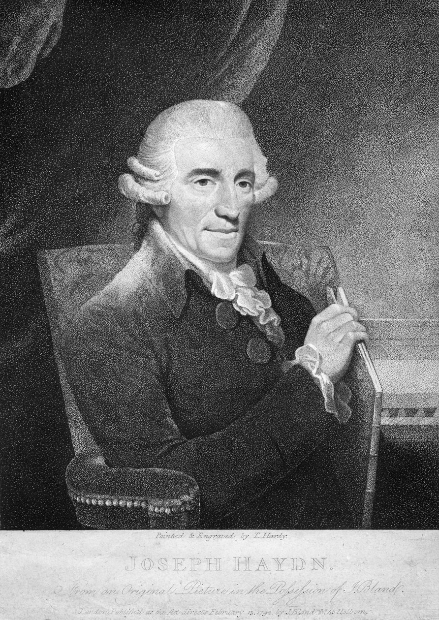 Joseph Haydn (metszet) alkotó: Thomas Hardy