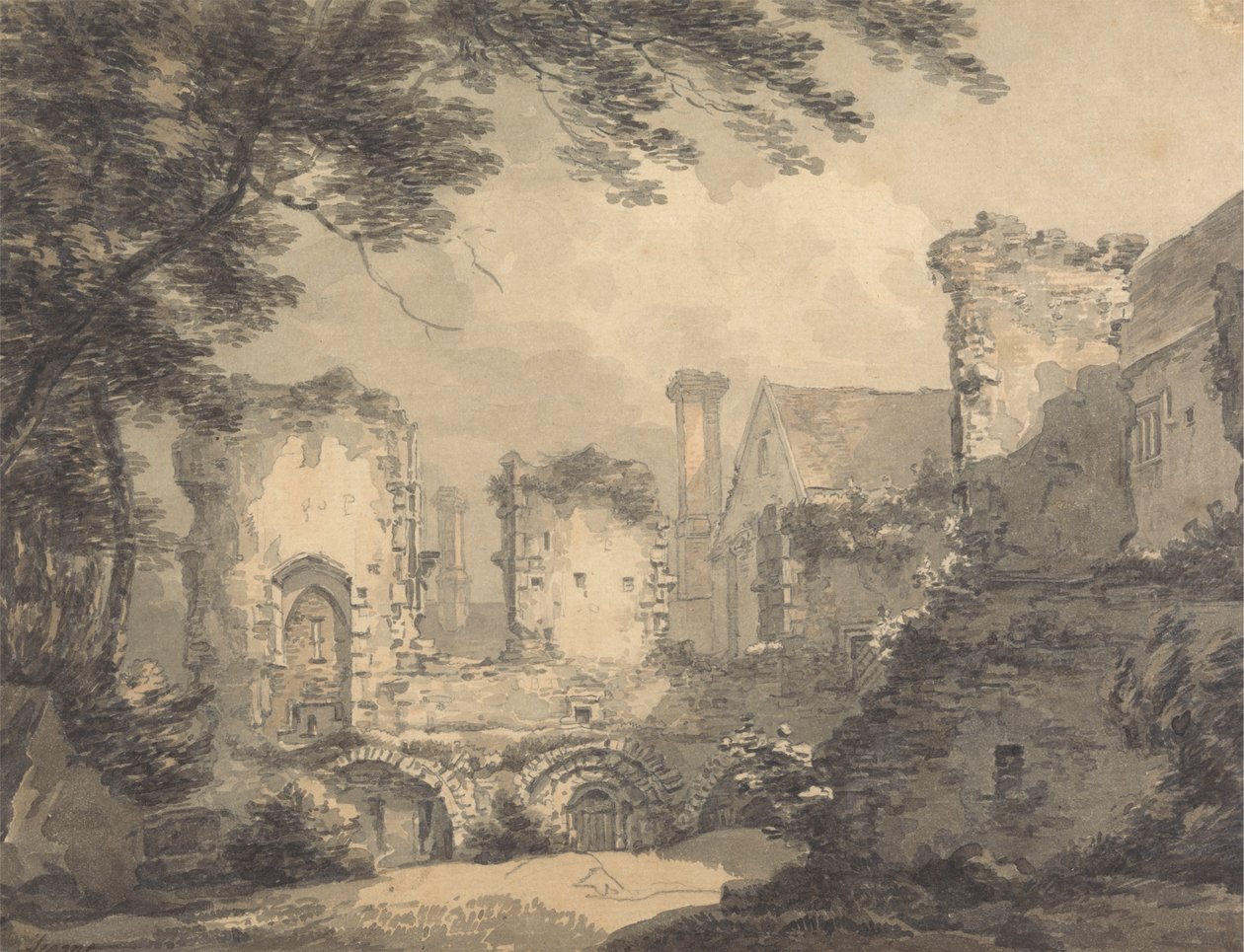 Castle Acre Priory alkotó: Thomas Hearne