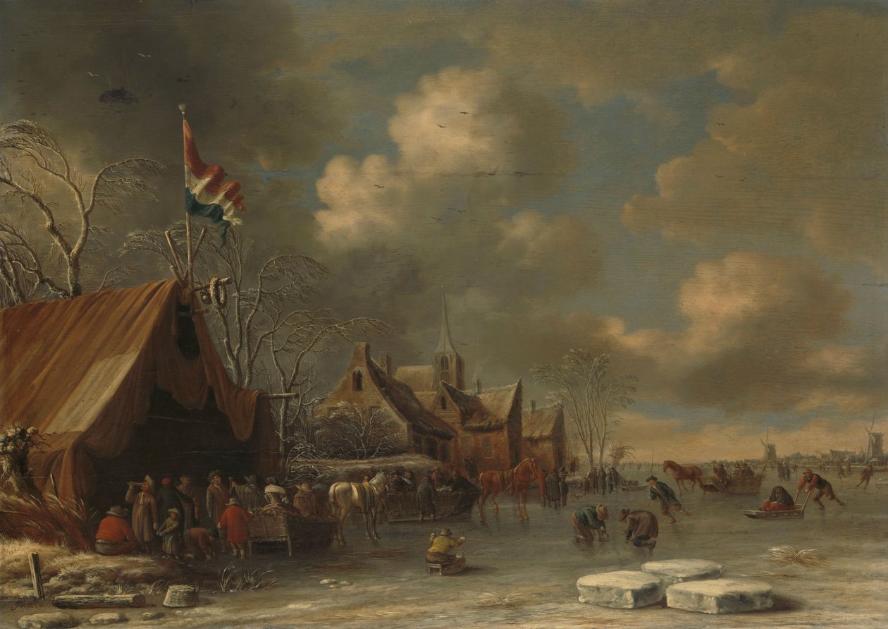 Élvezzük a jeget, 1677 alkotó: Thomas Heeremans