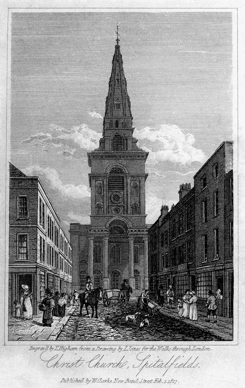 Christ Church, Spitalfields, London, 1817. alkotó: Thomas Higham