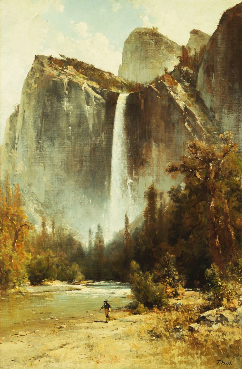 Bridal Falls, Yosemite, alkotó: Thomas Hill