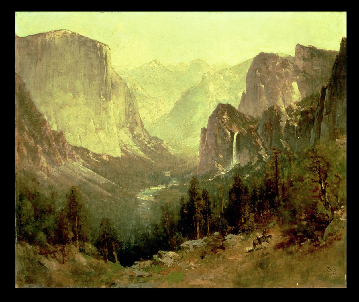 Vadászat Yosemite-ben, 1890 alkotó: Thomas Hill