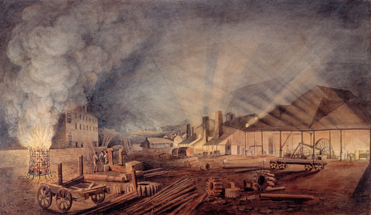 "Rolling Mills", 1819 alkotó: Thomas Horner