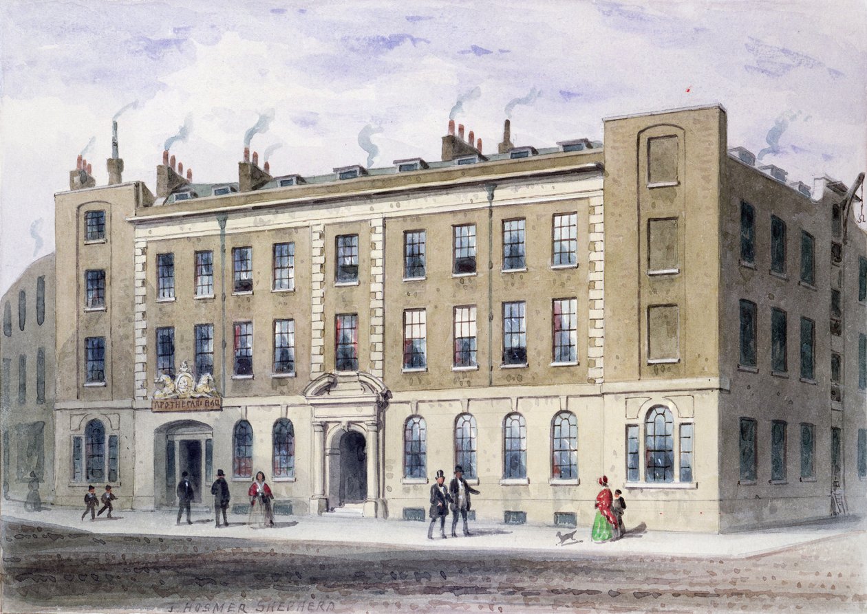 Apothecaries Lane, 1855 (wc papíron) alkotó: Thomas Hosmer Shepherd