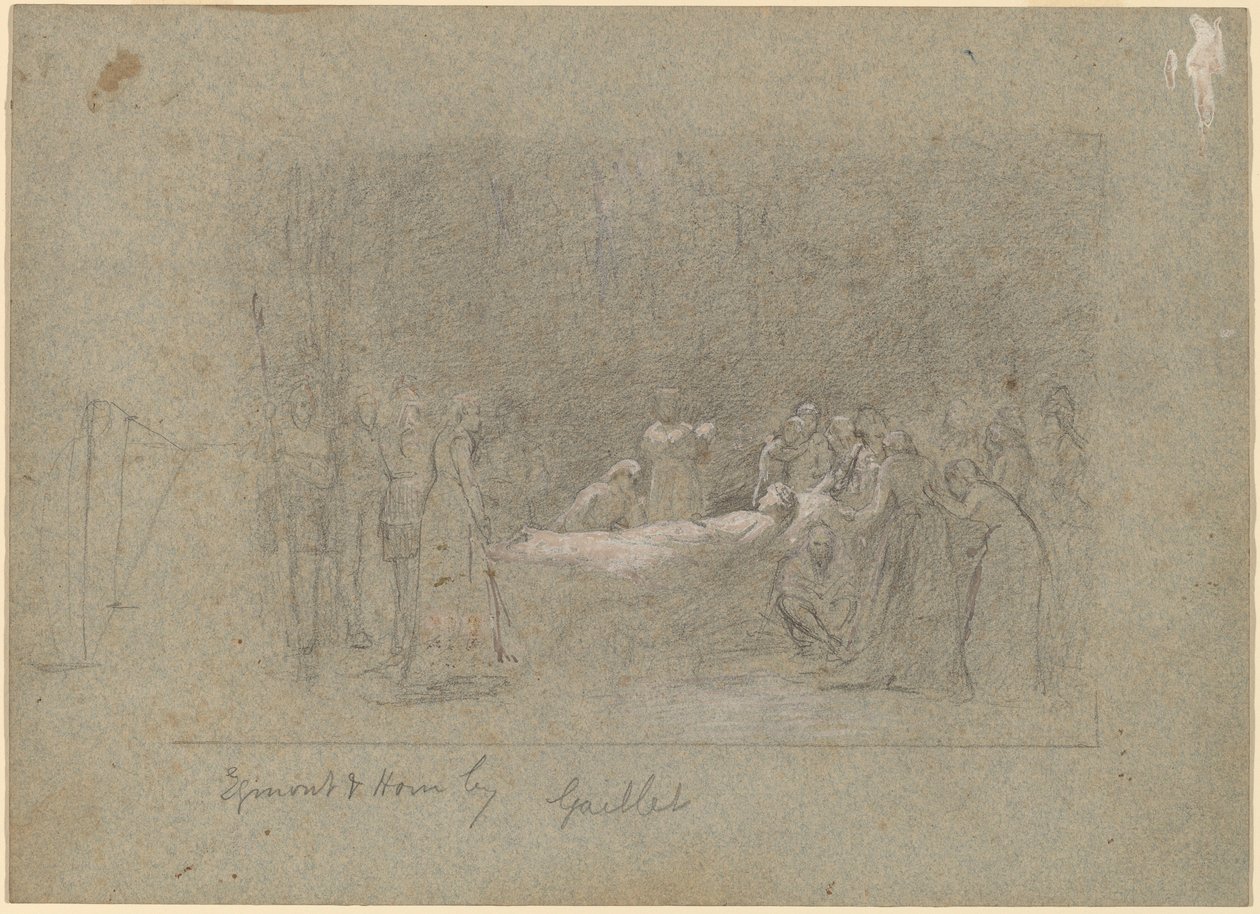 Egmont és Hoorn alkotó: Thomas Hovenden after Bernard Gaillot