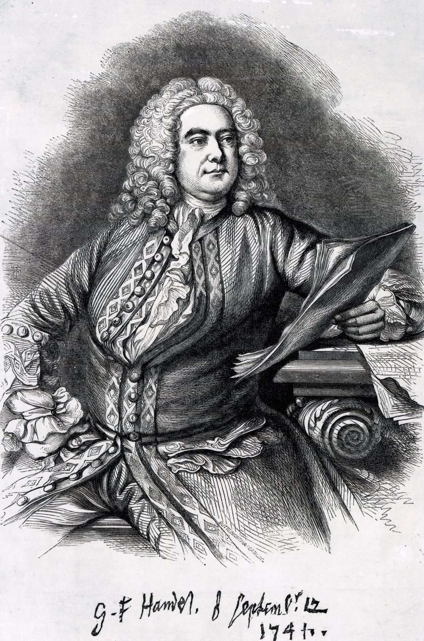 George Frederick Handel, 1749 (mezzotinto) alkotó: Thomas Hudson