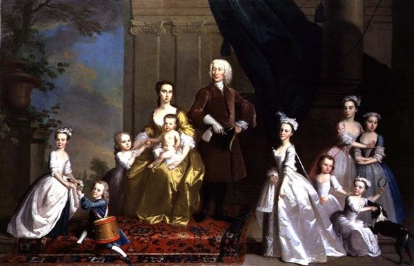 A Radcliffe család, 1738-42 körül (olaj, vászon) alkotó: Thomas Hudson