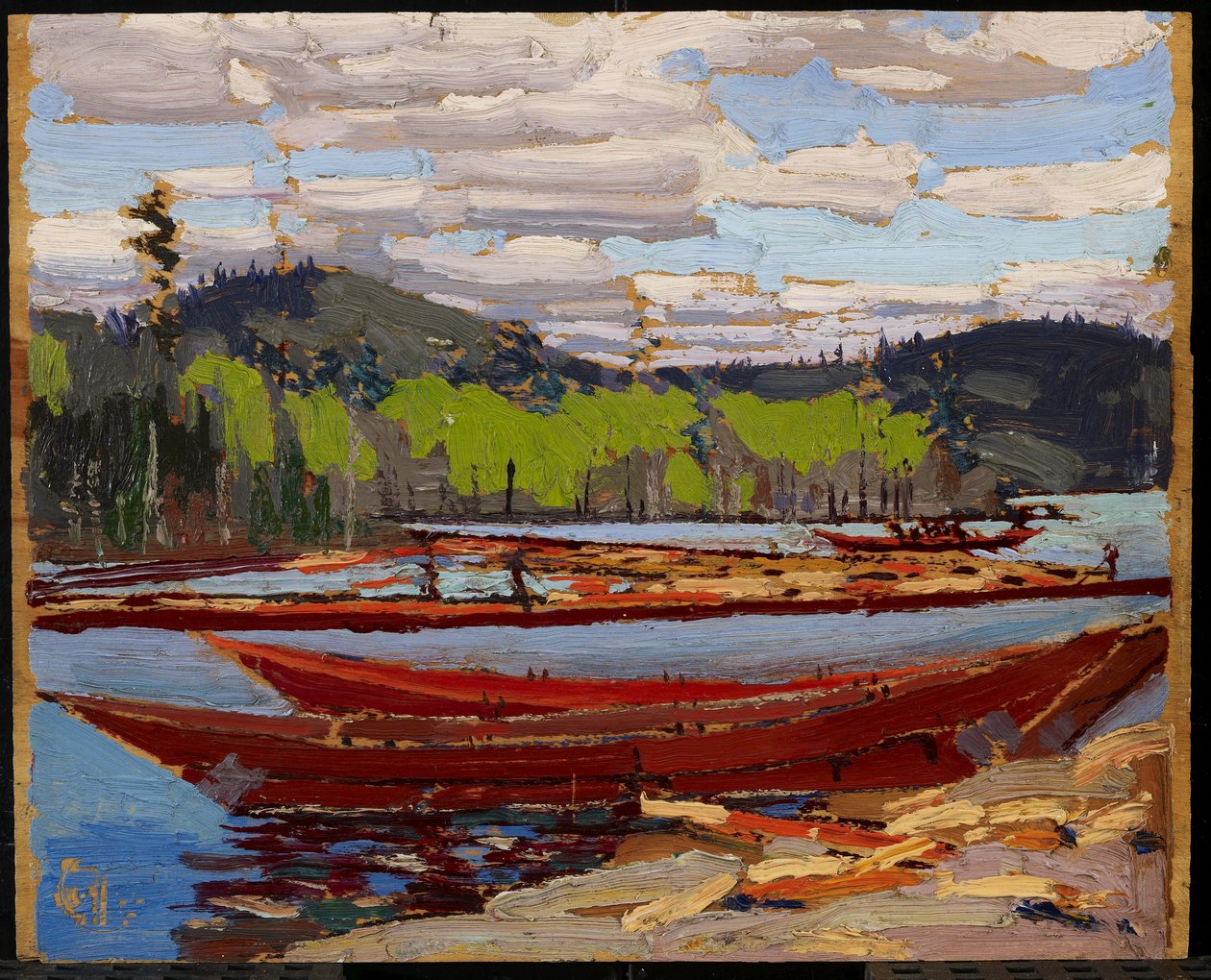 Hajók, 1916 nyara alkotó: Tom Thomson