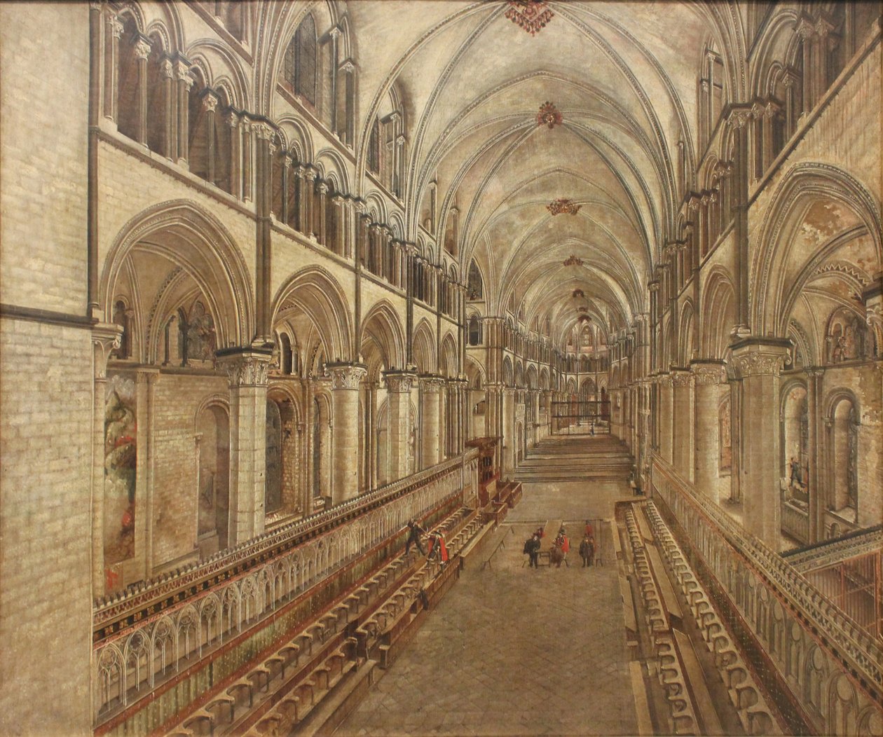 A Canterbury-székesegyház katedrálisa, kelet felé nézve alkotó: Thomas Johnson
