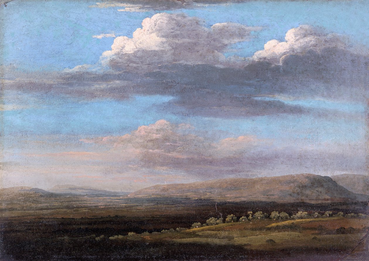 „Kilátás Radnorshire-ben”, 1776 alkotó: Thomas Jones