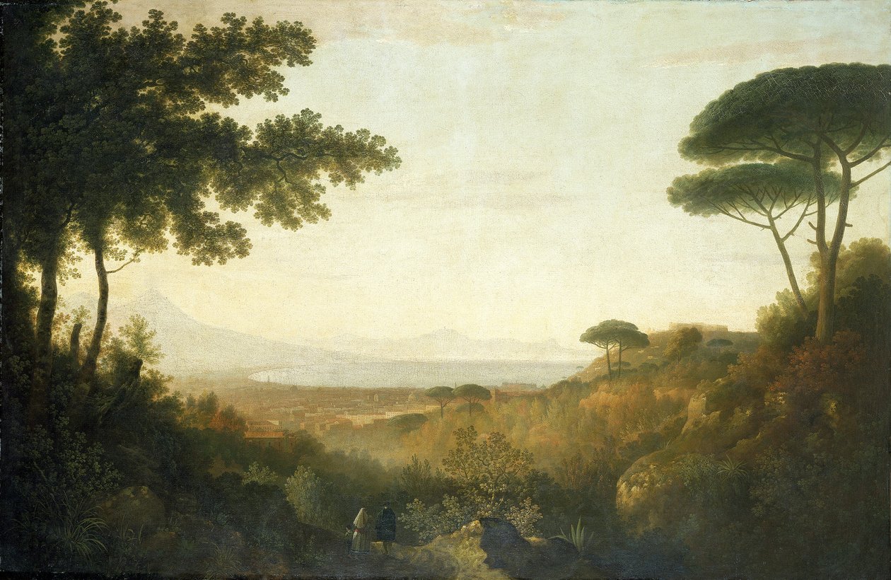 "A Nápolyi-öböl", 1782 alkotó: Thomas Jones