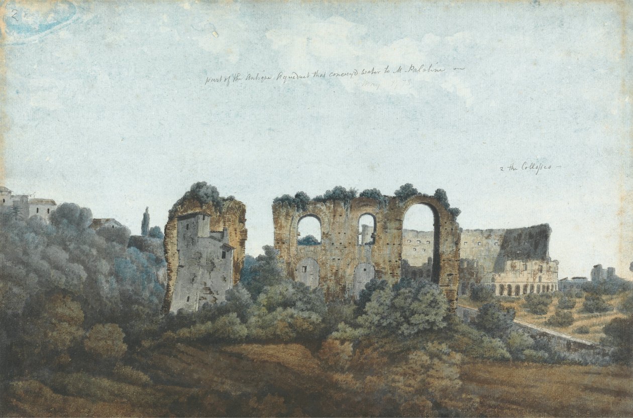A Claudian Aqueduct és a Colosseum alkotó: Thomas Jones