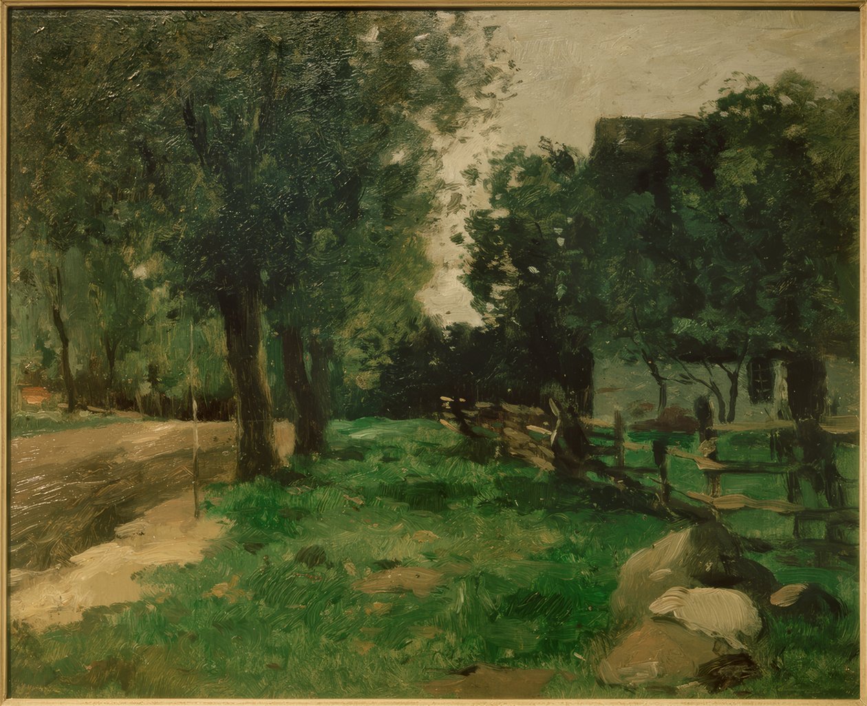 Dorfstraße alkotó: Thomas Ludwig Herbst
