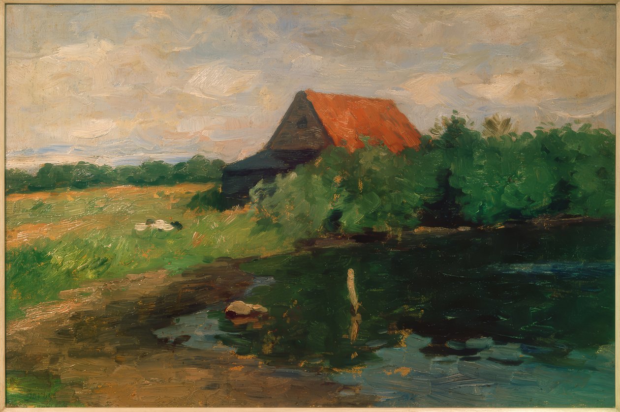 Ház vörös tetővel alkotó: Thomas Ludwig Herbst