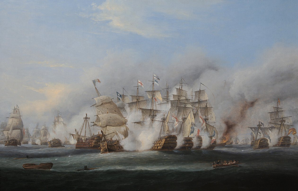 Trafalgar csata alkotó: Thomas Luny