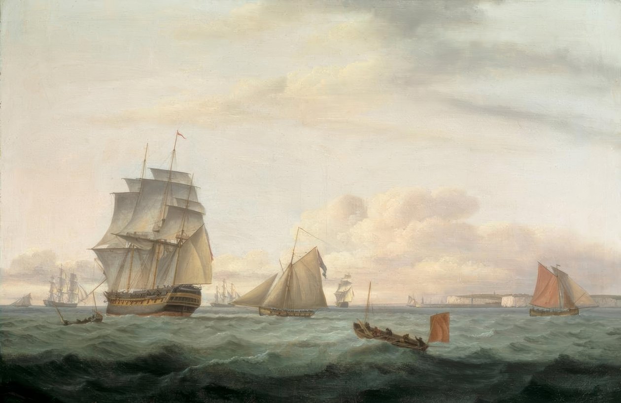 Kiszállítás a Ramsgate kikötőből alkotó: Thomas Luny