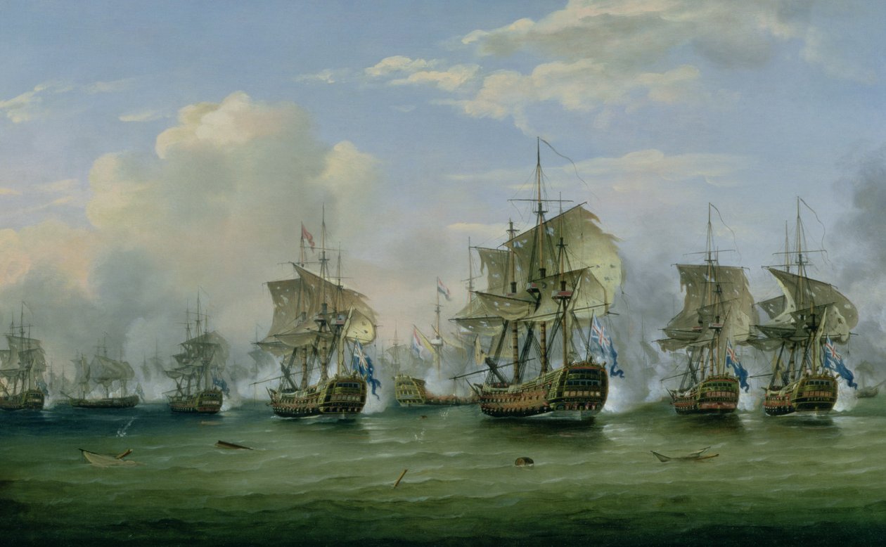 A Dogger Bank csata, 1781 alkotó: Thomas Luny