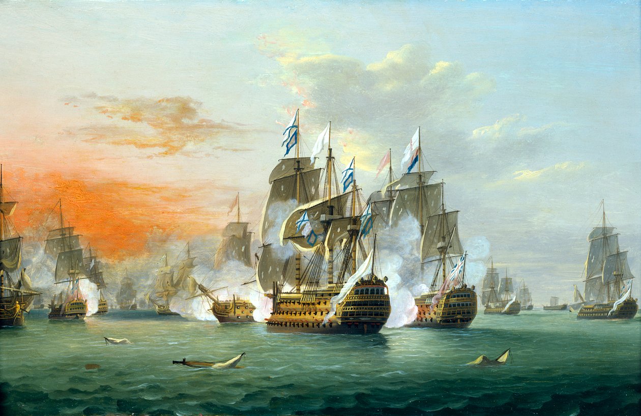 A szentek csatája alkotó: Thomas Luny