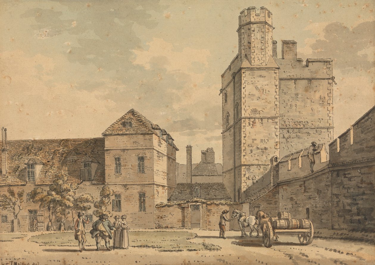 Winchester Tower, Windsor Castle alkotó: Thomas Malton