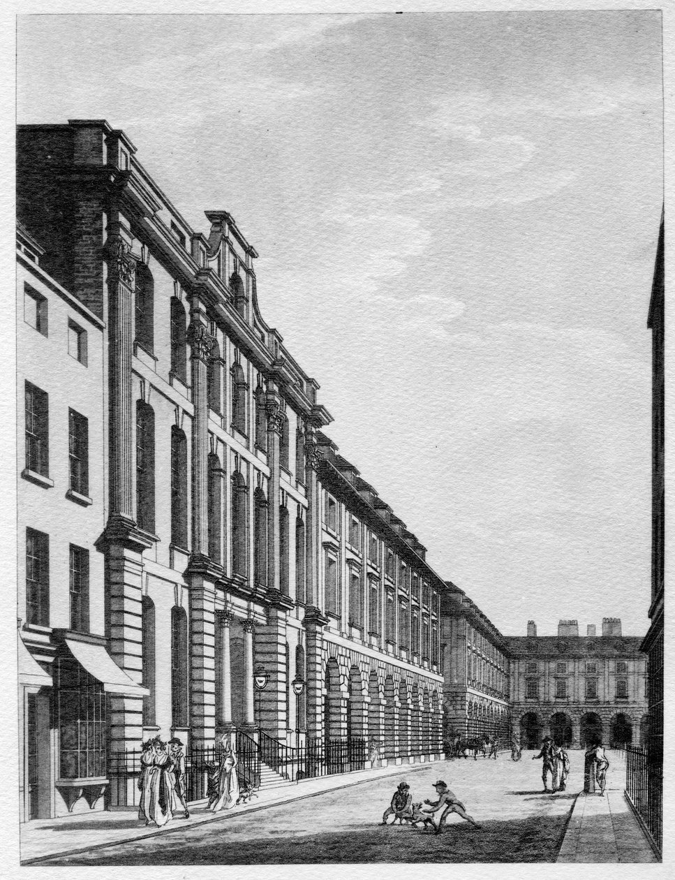 Covent Garden, 1796 alkotó: Thomas Malton Jnr.