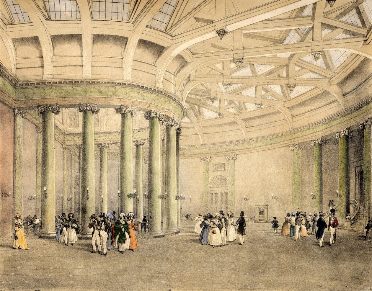 Központi Börze, Híradó, 1838 körül alkotó: Thomas Miles Richardson