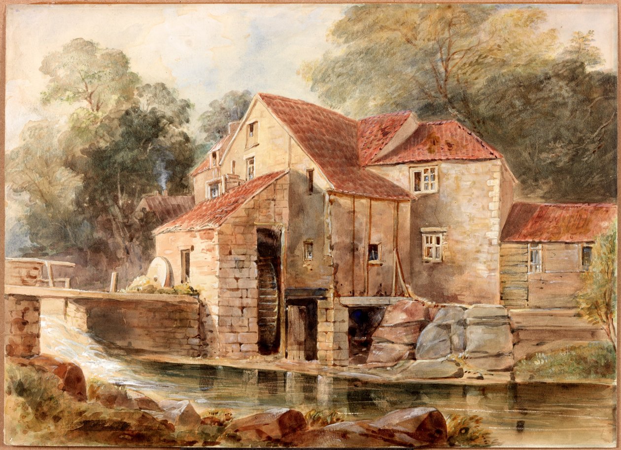 The Mill, Jesmond Dene (testszín) alkotó: Thomas Miles Richardson