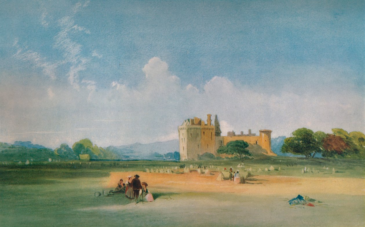 „Craigmillar kastély”, 1821 alkotó: Thomas Miles Richardson I