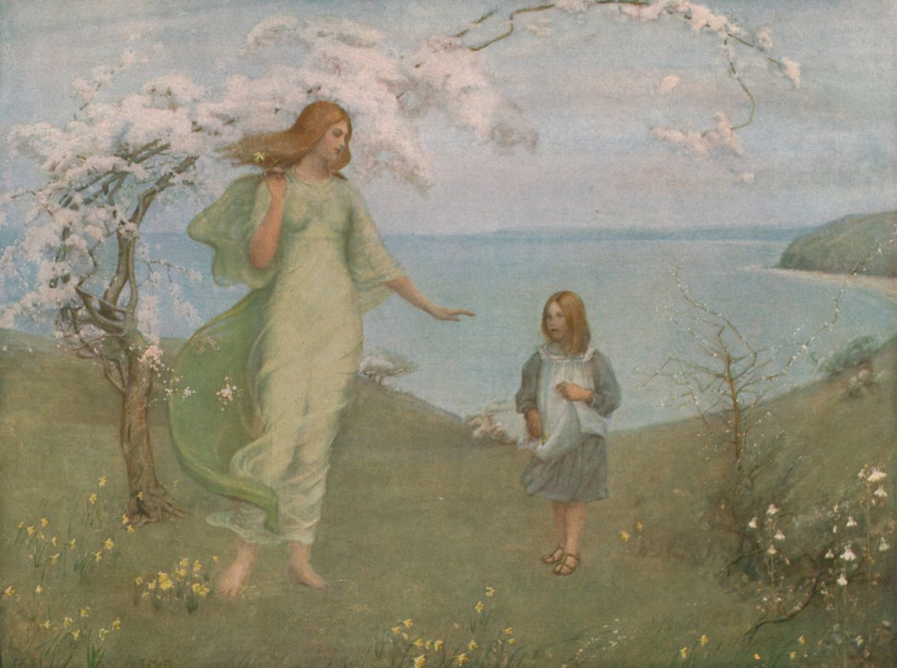 Tavaszi látomás, 1901, c1930. alkotó: Thomas Millie Dow