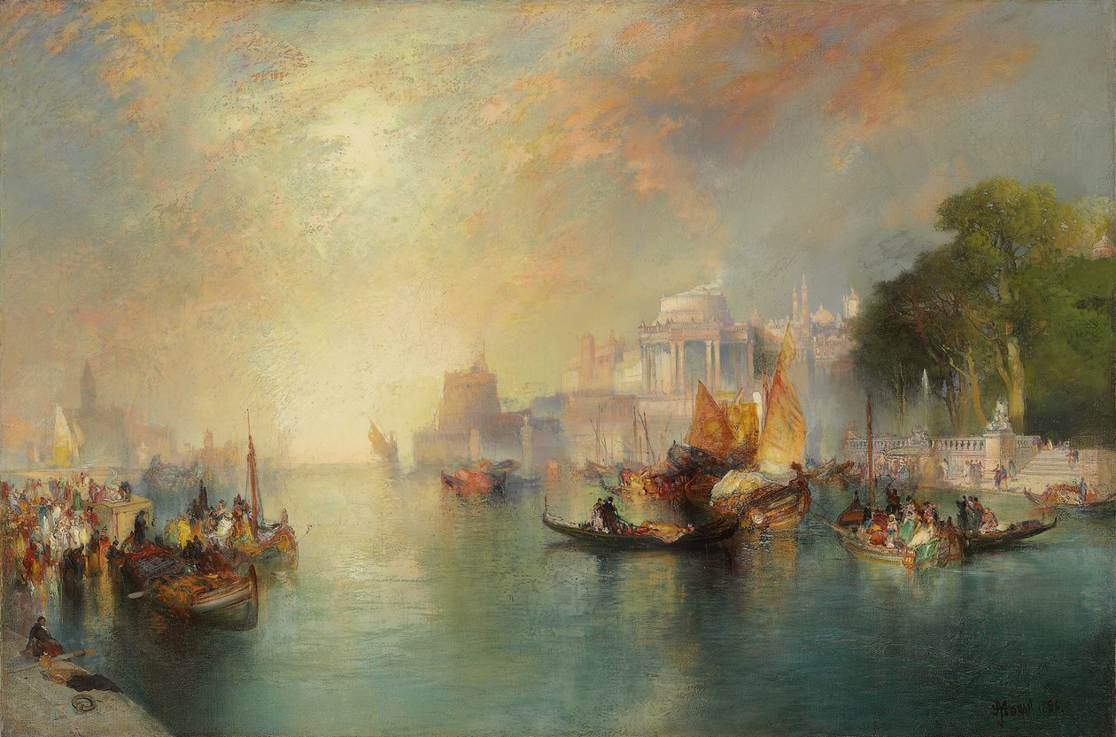 Arabian Nights Fantasy, 1886 alkotó: Thomas Moran